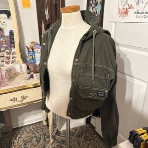 Green Hooded Jacket